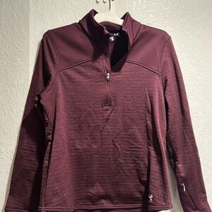 Women's Maroon Quarter-Zip Pullover